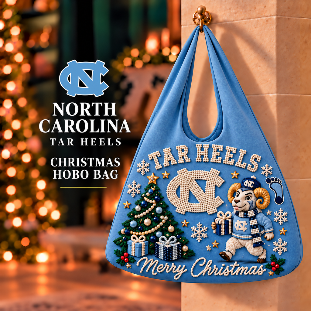 Premium UNC Pearl-Embellished Christmas Hobo Bag PVNA