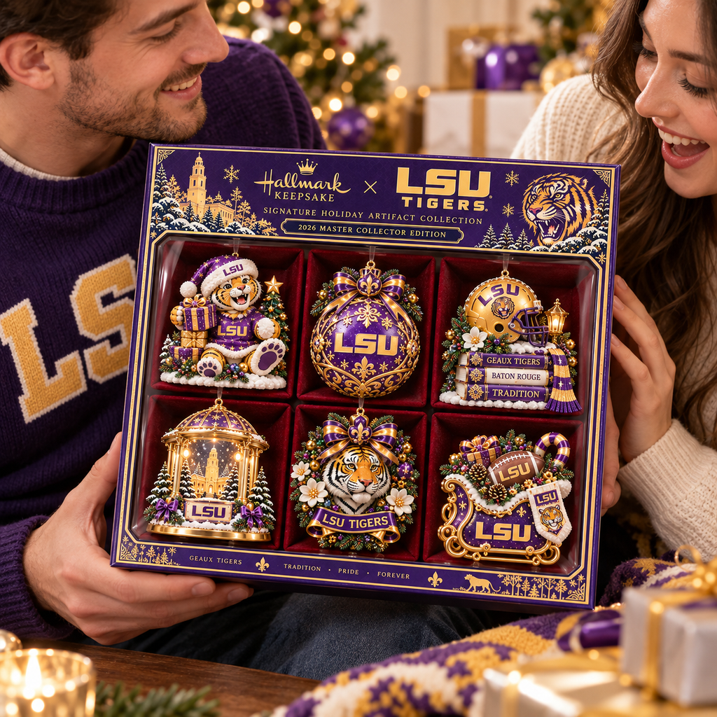 LSU Premium Christmas Keepsake Collection NTNA