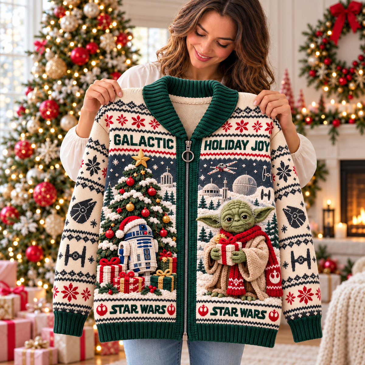 STW WOOL ZIP CARDIGAN NPL