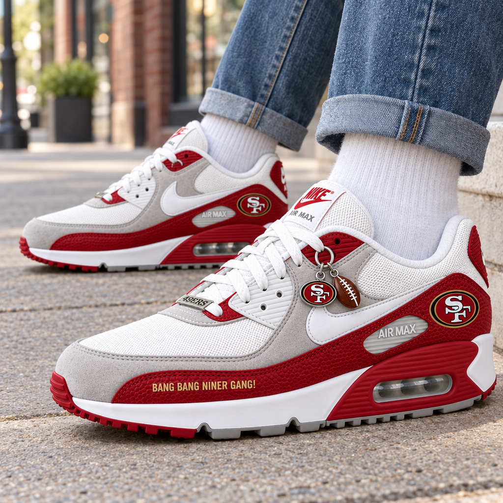 San Francisco 49ers Premium Low-Top Sneakers