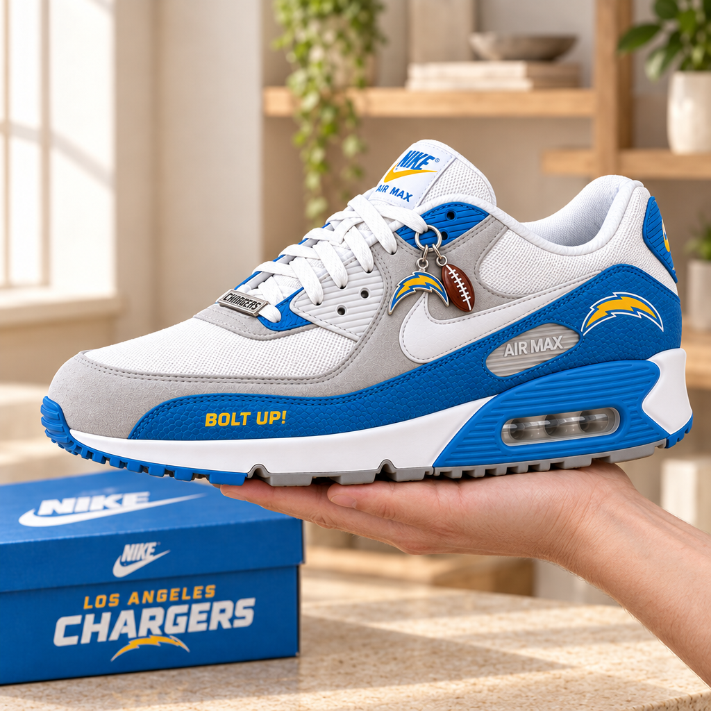 Los Angeles Chargers Premium Low-Top Sneakers
