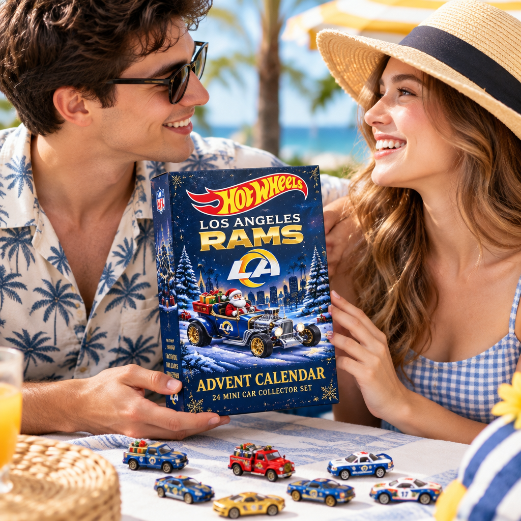 Los Angeles Rams Premium Mini Car Advent Calendar